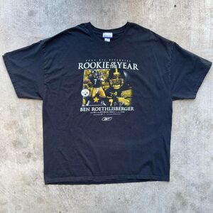 Vintage 2004 Ben Roethlisberger Rookie of the Year Steelers T-Shirt (XL)